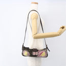 FENDI Zucca Canvas Mamma Baguette Shoulder Bag Black Brown Auth bs31386-22