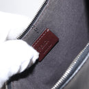 FENDI Triplet Clutch Bag Leather Multicolor Silver Auth bs31387-16