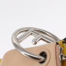 FENDI Triplet Clutch Bag Leather Multicolor Silver Auth bs31387-8