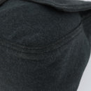 FENDI Mamma Baguette Shoulder Bag Cotton Gray Auth bs31388-8