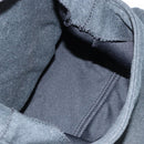 FENDI Mamma Baguette Shoulder Bag Cotton Gray Auth bs31388-10