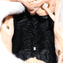 PRADA Chain Shoulder Bag Suede Orange Gold Auth bs31389-22