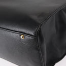 CELINE Tote Bag Leather Black Gold Auth bs31390-13