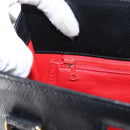 CELINE Tote Bag Leather Black Gold Auth bs31390-19