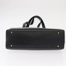 CELINE Tote Bag Leather Black Gold Auth bs31390-9