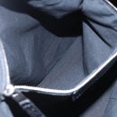 BALENCIAGA Business Bag Leather Black Silver Auth bs31393-21