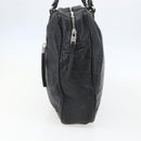 BALENCIAGA Business Bag Leather Black Silver Auth bs31393-4