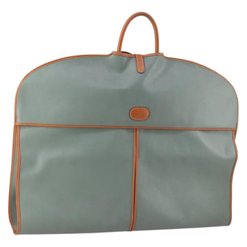 VALENTINO Garment Cover Leather Green Gold Auth bs31394