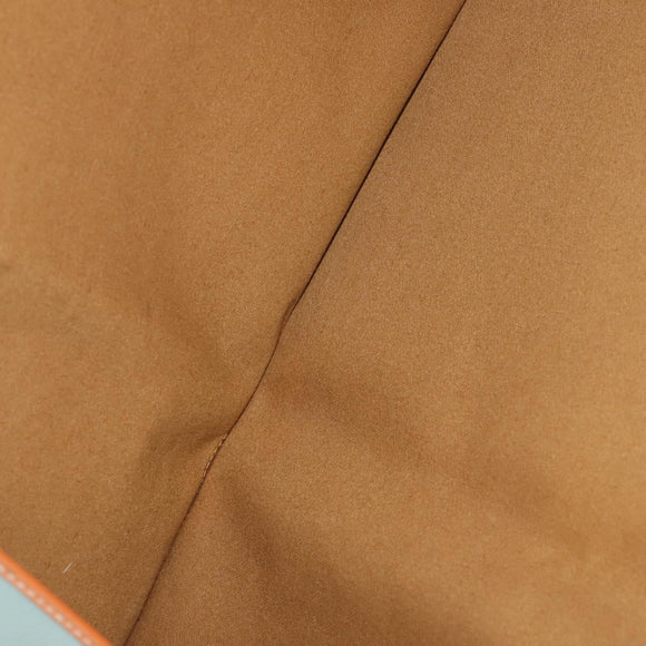 VALENTINO Garment Cover Leather Green Gold Auth bs31394