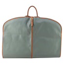 VALENTINO Garment Cover Leather Green Gold Auth bs31394-2