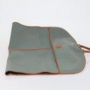 VALENTINO Garment Cover Leather Green Gold Auth bs31394-3