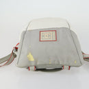 CHANEL Sports Line Backpack Coated Canvas Gray CC Auth bs31396-13