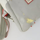 CHANEL Sports Line Backpack Coated Canvas Gray CC Auth bs31396-15
