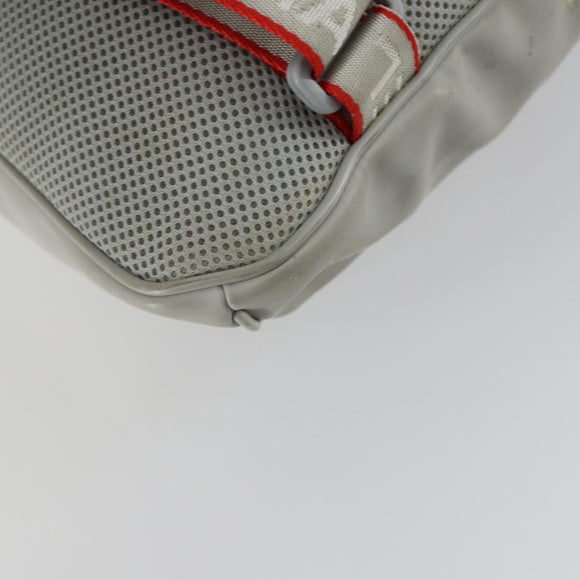 CHANEL Sports Line Backpack Coated Canvas Gray CC Auth bs31396