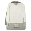 CHANEL Sports Line Backpack Coated Canvas Gray CC Auth bs31396-2