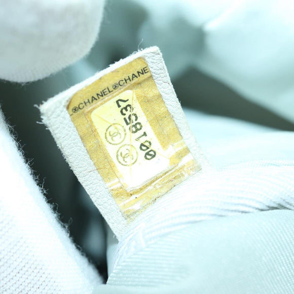 CHANEL Sports Line Backpack Coated Canvas Gray CC Auth bs31396