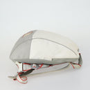 CHANEL Sports Line Backpack Coated Canvas Gray CC Auth bs31396-4