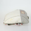 CHANEL Sports Line Backpack Coated Canvas Gray CC Auth bs31396-5