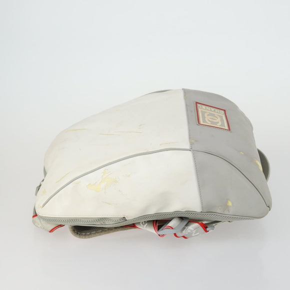 CHANEL Sports Line Backpack Coated Canvas Gray CC Auth bs31396