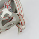 CHANEL Sports Line Backpack Coated Canvas Gray CC Auth bs31396-9