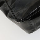 CHANEL Punching Triple Coco Hand Bag Enamel Black CC Auth bs31397-16