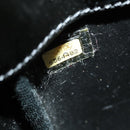 CHANEL Punching Triple Coco Hand Bag Enamel Black CC Auth bs31397-12