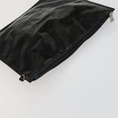CHANEL Punching Triple Coco Hand Bag Enamel Black CC Auth bs31397-20