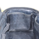 CHANEL Matelasse Vanity Pouch Enamel Black Gold CC Auth bs31398-20