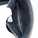 CHANEL Matelasse Vanity Pouch Enamel Black Gold CC Auth bs31398-22