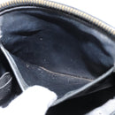 CHANEL Matelasse Vanity Pouch Enamel Black Gold CC Auth bs31398-24