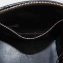 CHANEL COCO Mark Vanity Pouch Caviar Skin Brown Gold CC Auth bs31399-22