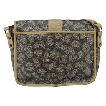 SAINT LAURENT Shoulder Bag PVC Leather Beige Auth bs31402 - 0