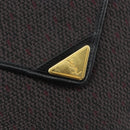 SAINT LAURENT Shoulder Bag PVC Leather Gray Gold Auth bs31403-14