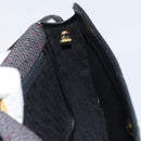 SAINT LAURENT Shoulder Bag PVC Leather Gray Gold Auth bs31403-18