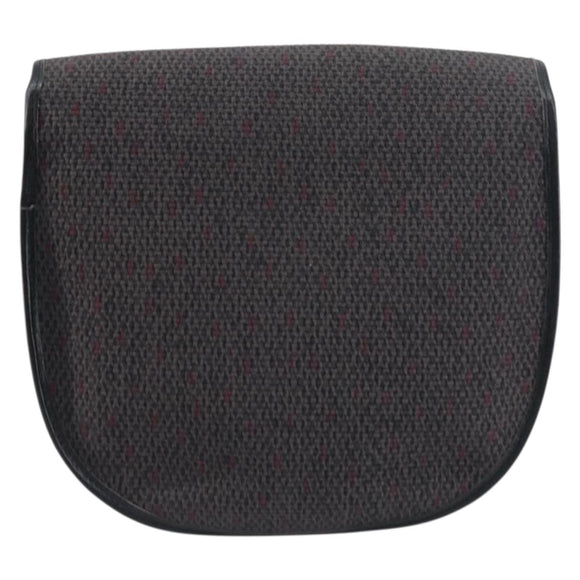 SAINT LAURENT Shoulder Bag PVC Leather Gray Gold Auth bs31403