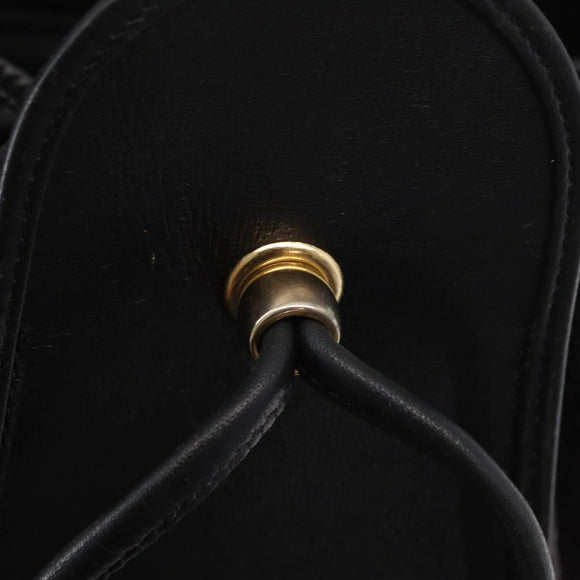 SAINT LAURENT Shoulder Bag PVC Leather Gray Gold Auth bs31404