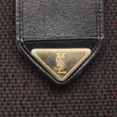 SAINT LAURENT Shoulder Bag PVC Leather Gray Gold Auth bs31404-15