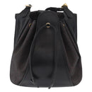 SAINT LAURENT Shoulder Bag PVC Leather Gray Gold Auth bs31404-3