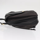 SAINT LAURENT Shoulder Bag PVC Leather Gray Gold Auth bs31404-5