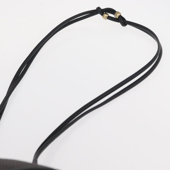 SAINT LAURENT Shoulder Bag PVC Leather Gray Gold Auth bs31404