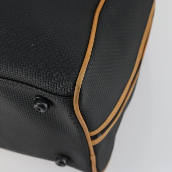 SAINT LAURENT Boston Bag PVC Leather Black Brown Auth bs31405