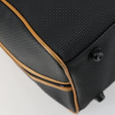 SAINT LAURENT Boston Bag PVC Leather Black Brown Auth bs31405-11