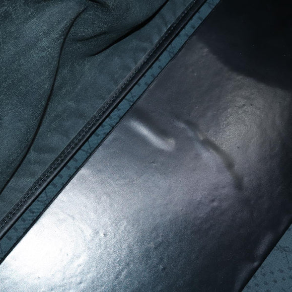 SAINT LAURENT Boston Bag PVC Leather Black Brown Auth bs31405