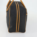 SAINT LAURENT Boston Bag PVC Leather Black Brown Auth bs31405-4