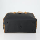 SAINT LAURENT Boston Bag PVC Leather Black Brown Auth bs31405-9