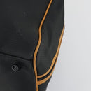 SAINT LAURENT Boston Bag PVC Leather Black Brown Auth bs31406-10