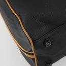 SAINT LAURENT Boston Bag PVC Leather Black Brown Auth bs31406-11