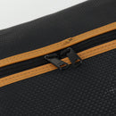 SAINT LAURENT Boston Bag PVC Leather Black Brown Auth bs31406-15