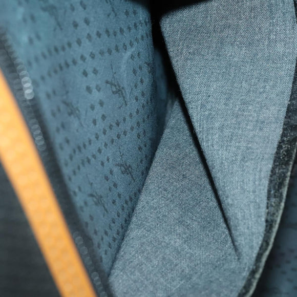 SAINT LAURENT Boston Bag PVC Leather Black Brown Auth bs31406