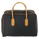 SAINT LAURENT Boston Bag PVC Leather Black Brown Auth bs31406-3